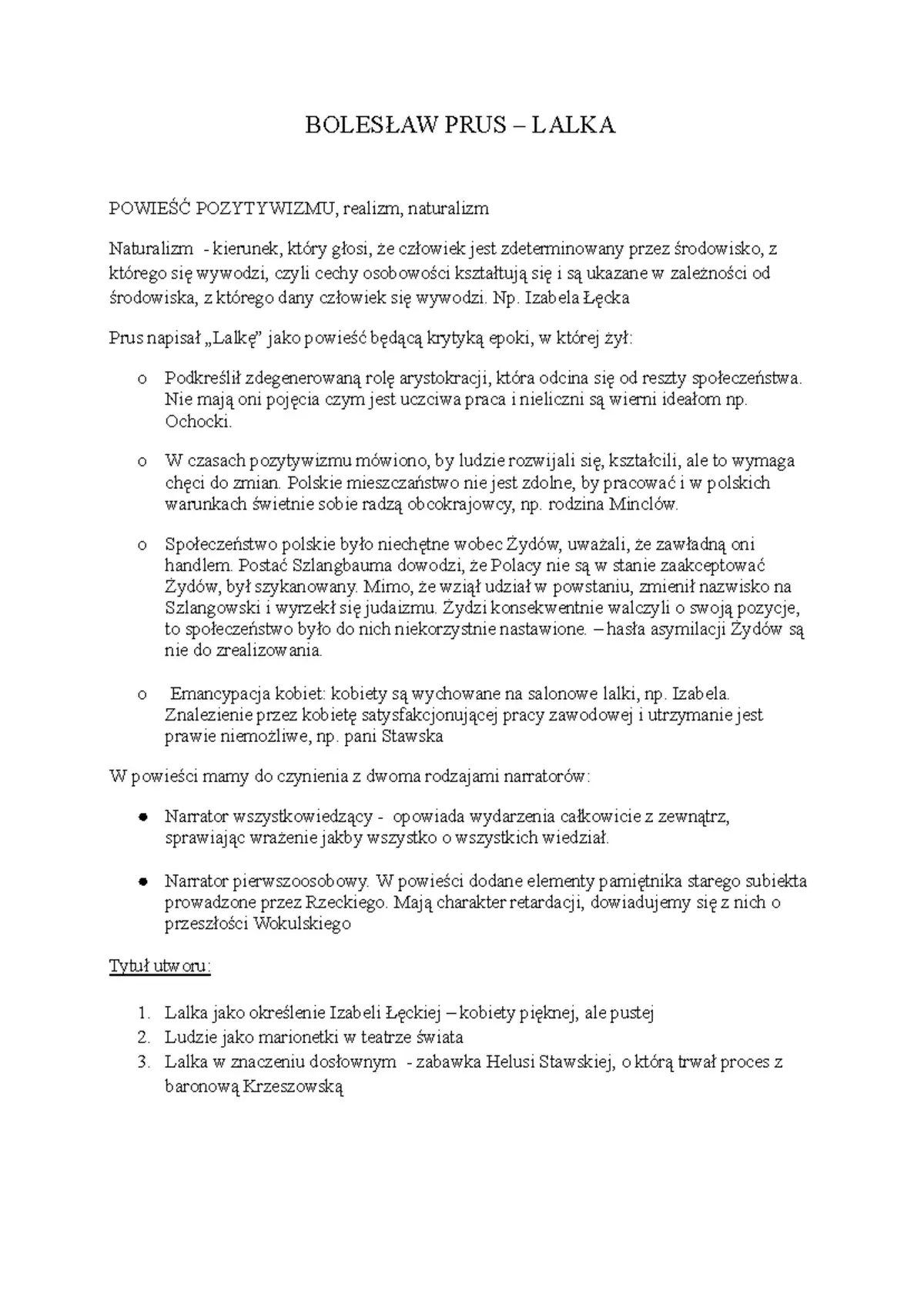 Zdjęcie Lalka Prusa: Jak epoka pozytywizmu kształtuje społeczeństwo w powieści