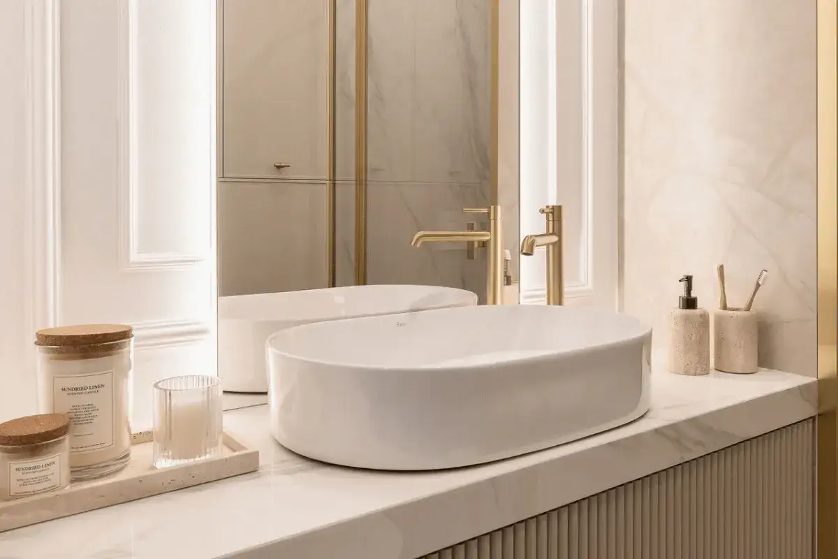 Zdjęcie Na jakiej wysokości umywalka w łazience? Klucz do komfortu i praktyczności