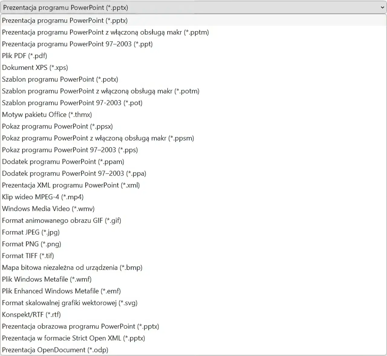 Zdjęcie W jakim formacie zapisać prezentację PowerPoint? Najlepsze opcje