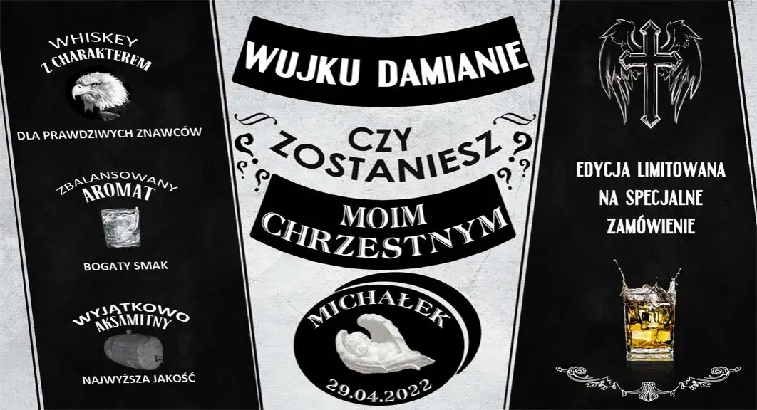 Zdjęcie Jak kreatywnie poprosić o bycie chrzestnym z alkoholem?