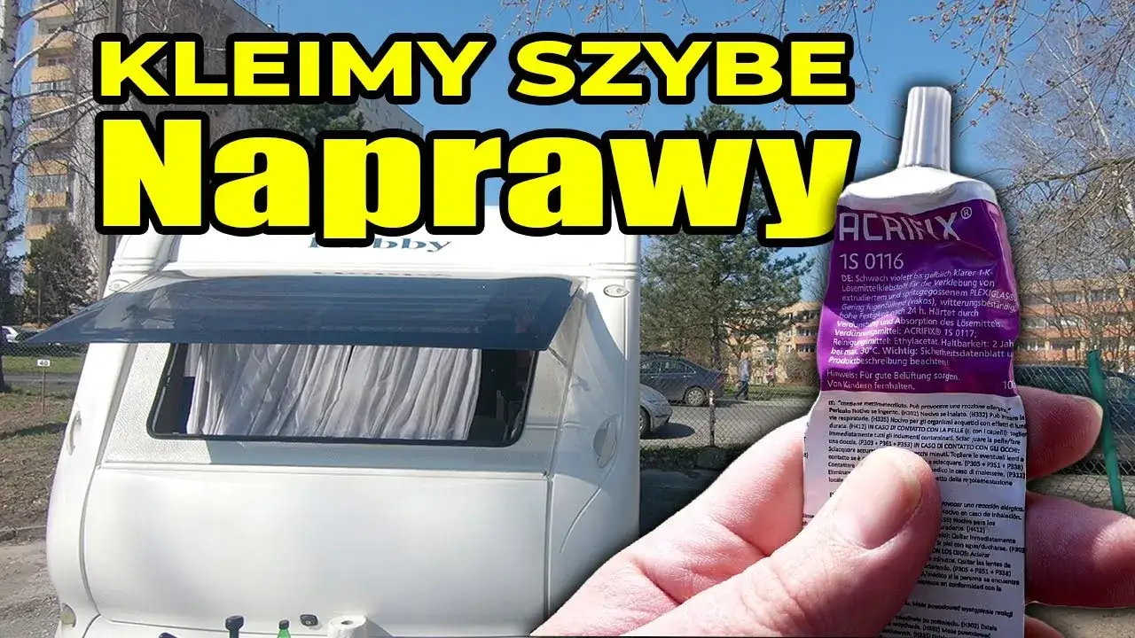 Zdjęcie Czym skleić szybę w przyczepie kempingowej, aby uniknąć problemów