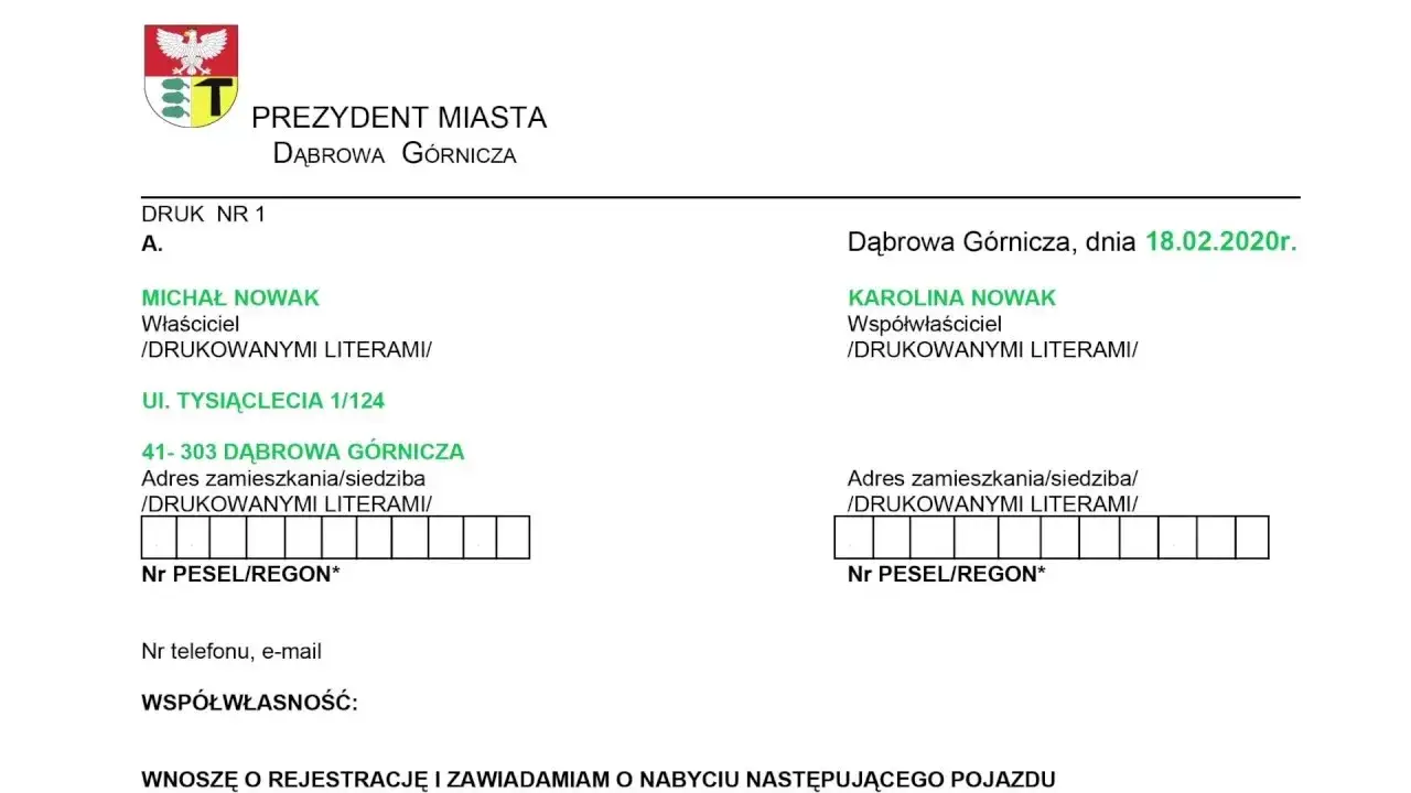 Zdjęcie Jak wypełnić wniosek o przerejestrowanie auta: Praktyczny wzór
