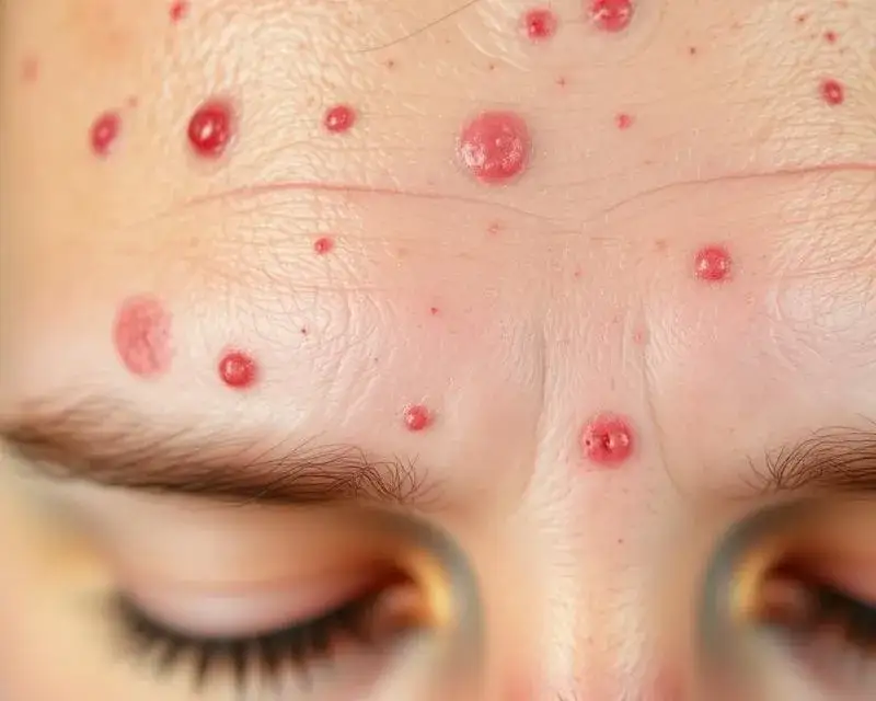 Zdjęcie Pryszcze na czole co oznaczają i jak skutecznie je leczyć