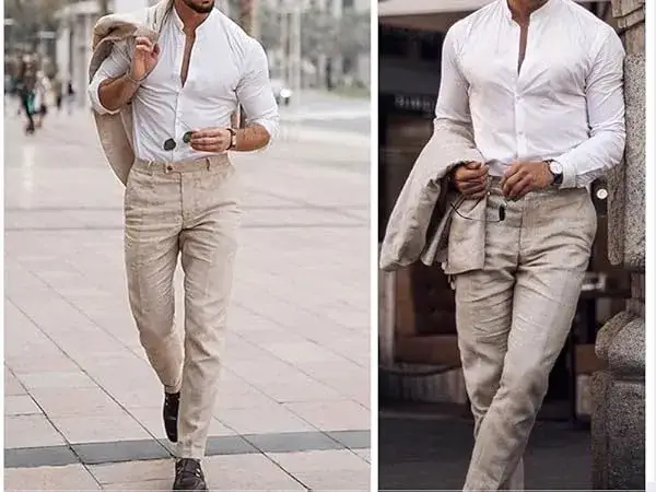 Zdjęcie Pantalon de lino hombre: comodidad y estilo para cada ocasión