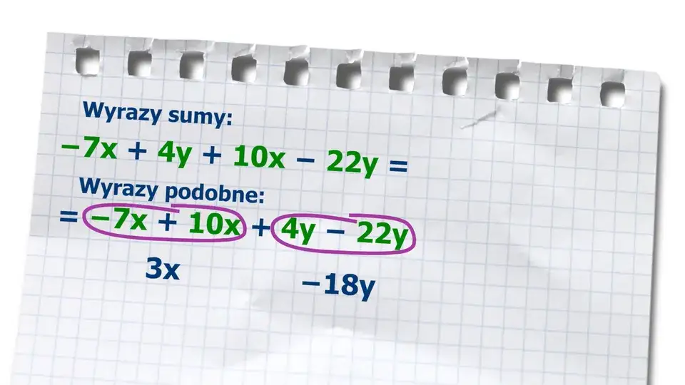 Zdjęcie Co to są wyrazy sumy algebraicznej i jak je zrozumieć łatwo