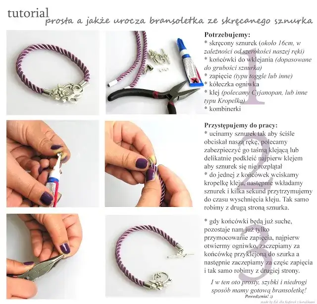 Zdjęcie Jak łatwo stworzyć bransoletki ze sznurka DIY - proste techniki i wzory