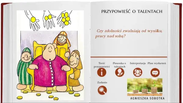 Zdjęcie Przypowieść o talentach: Karty pracy i analiza | Lekcja dla Ciebie