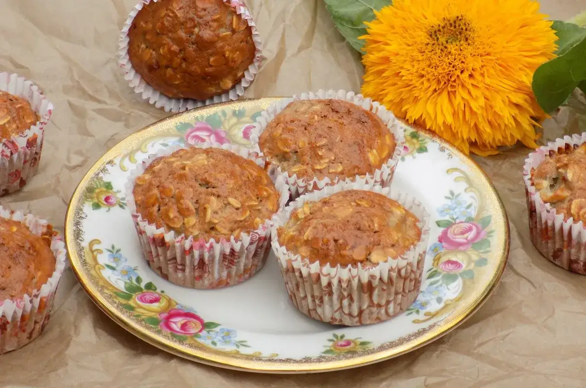 Zdjęcie Muffinki owsiane z bananem – zdrowa alternatywa na deser