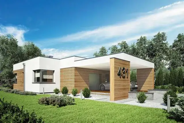 Zdjęcie Domy parterowe z płaskim dachem - zalety, koszty i nowoczesne projekty