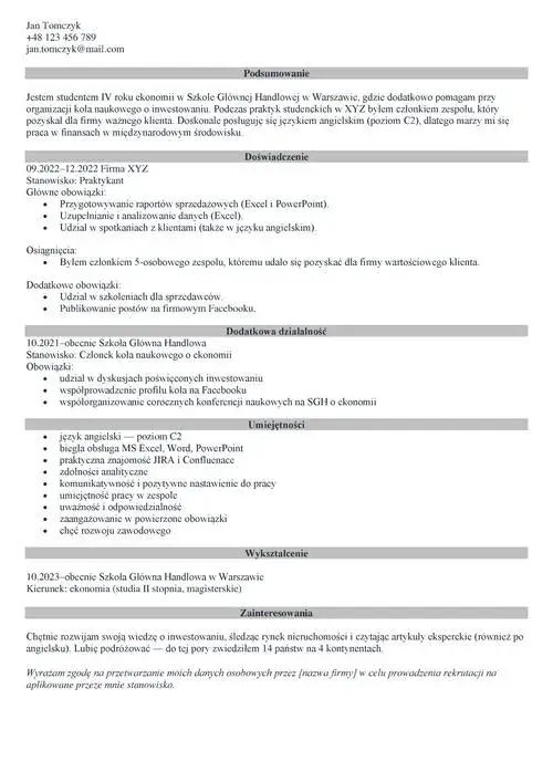 Zdjęcie Jak napisać CV na praktyki, aby wyróżnić się w rekrutacji