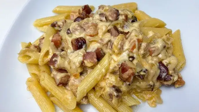 Zdjęcie Penne w sosie śmietanowym - szybki przepis na pyszny obiad