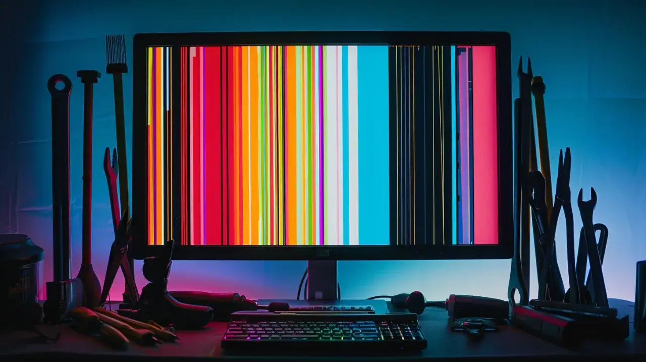 Zdjęcie Pasy na monitorze: Jak naprawić? 5 skutecznych metod