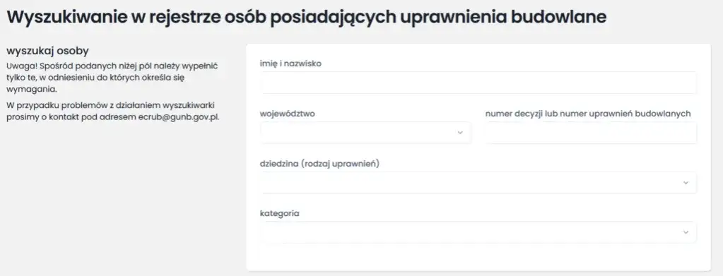 Zdjęcie Jak w prosty sposób zweryfikować numer uprawnień budowlanych w e-CRUB