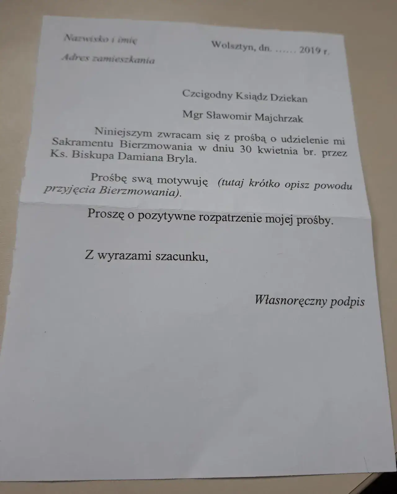 Zdjęcie Jak napisać podanie do bierzmowania - wzór i ważne wskazówki