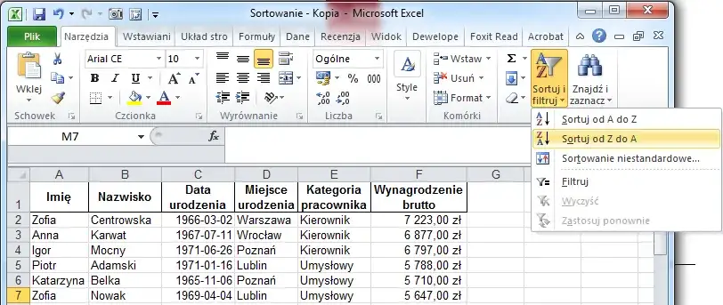 Zdjęcie Proste sposoby na to, jak posortować alfabetycznie w Excelu i uniknąć błędów