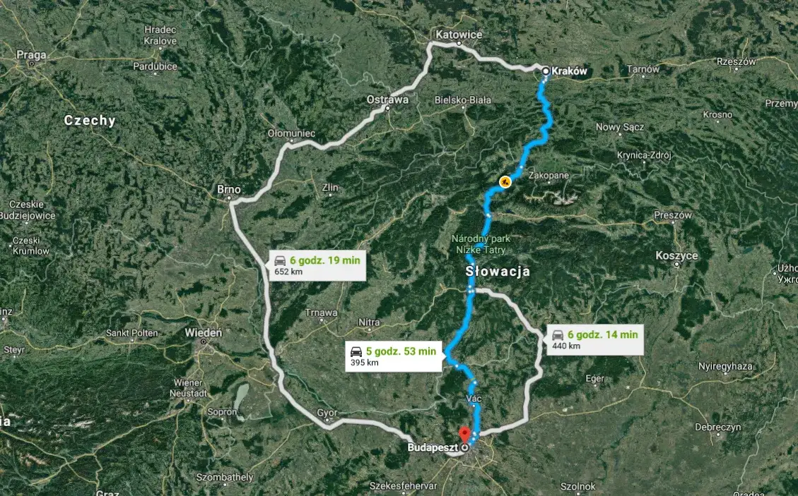 Zdjęcie Najlepsza trasa do Budapesztu z Warszawy – uniknij niepotrzebnych opóźnień