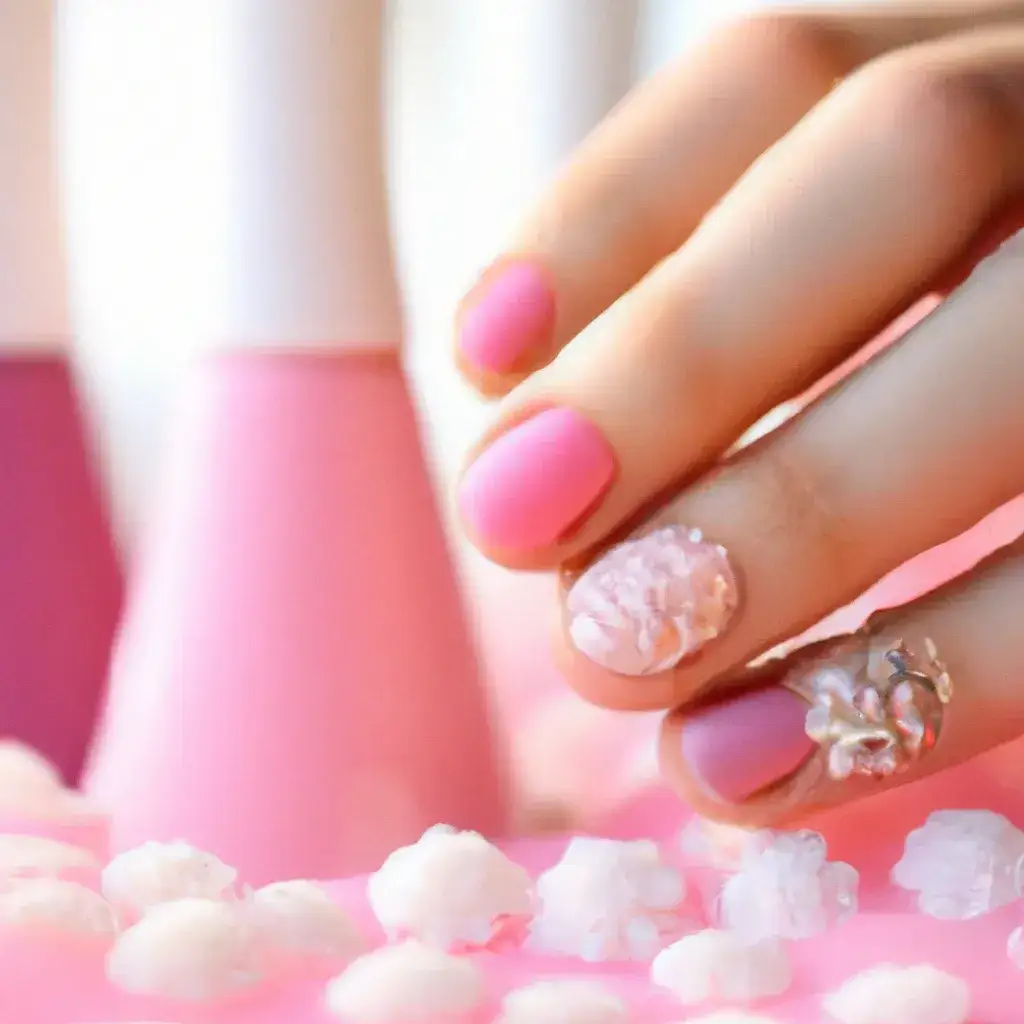 Zdjęcie Jakie paznokcie do pudrowej sukienki - idealne kolory, które zachwycą