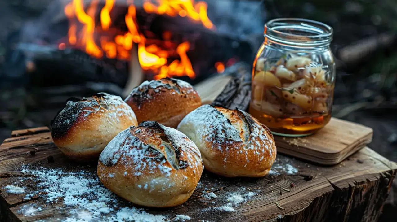Zdjęcie Podpłomyki z ogniska - przepis na pieczywo prosto z natury
