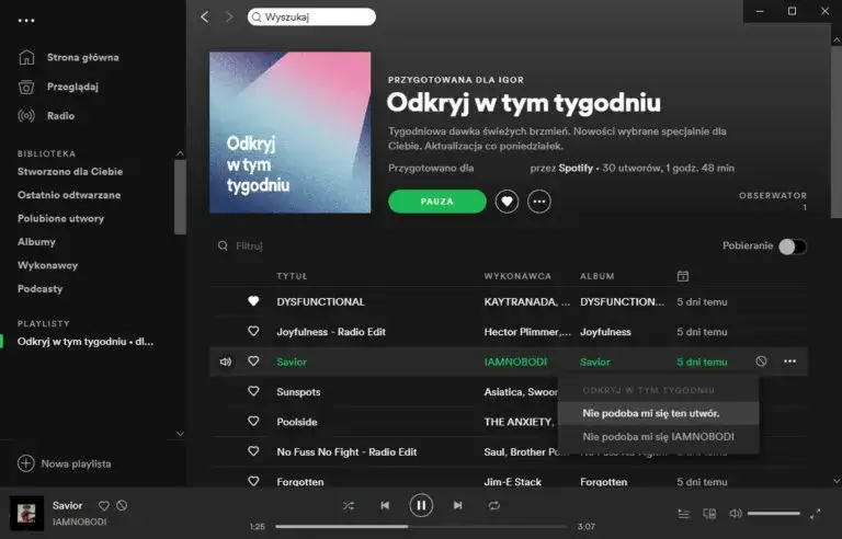 Zdjęcie Co oznacza e na Spotify i dlaczego warto to wiedzieć?