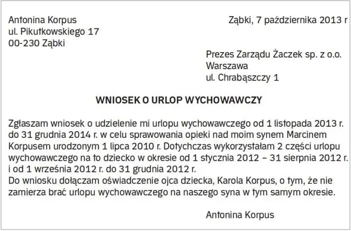 Zdjęcie Jak uniknąć błędów przy wypełnianiu wniosku o urlop wychowawczy – praktyczne wskazówki