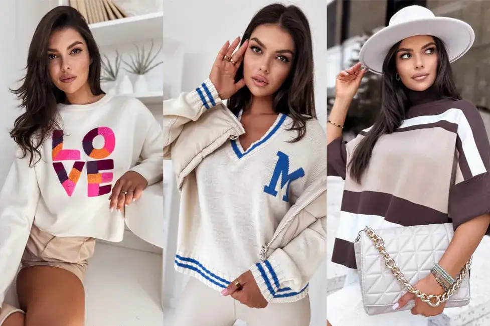 Zdjęcie Stylizacje z białym swetrem oversize, które odmienią Twój look