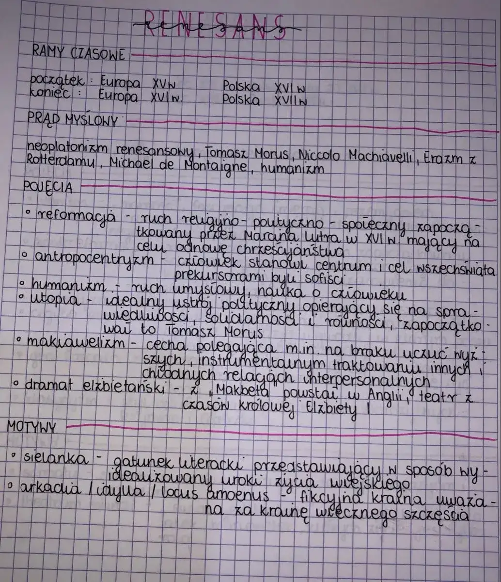 Zdjęcie Renesans notatki: Kluczowe informacje o epokowych zmianach w sztuce