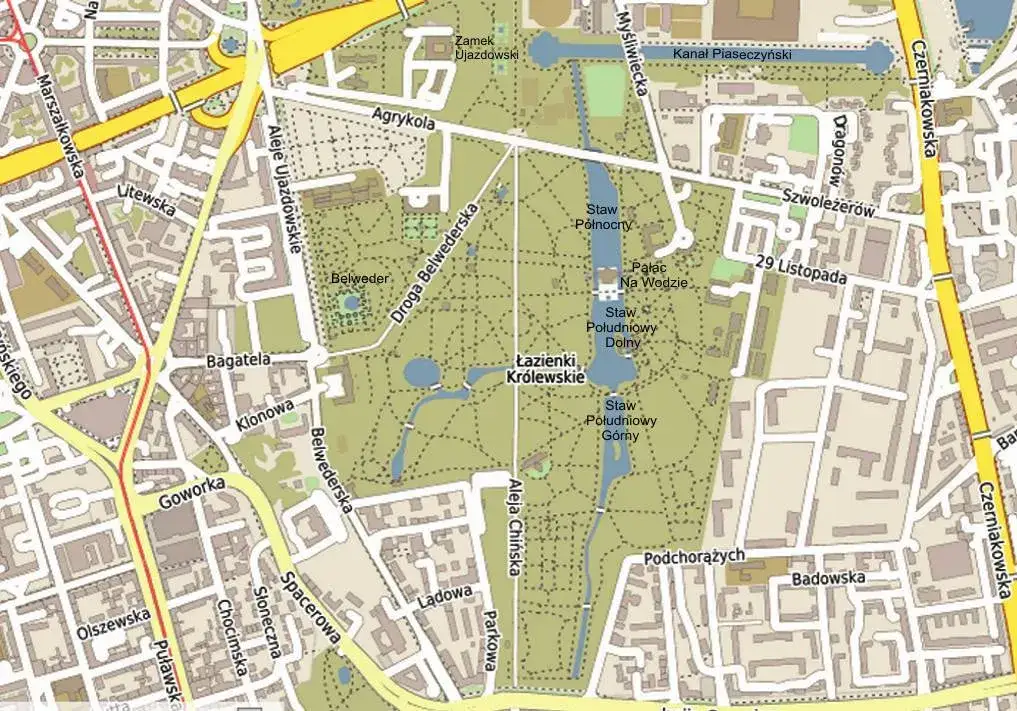 Zdjęcie Łazienki Królewskie w Warszawie: poznaj historyczną dzielnicę miasta