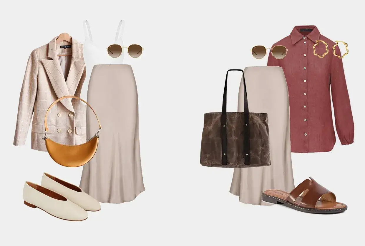 Zdjęcie Stylizacje z satynową spódnicą, które zachwycą na każdą okazję