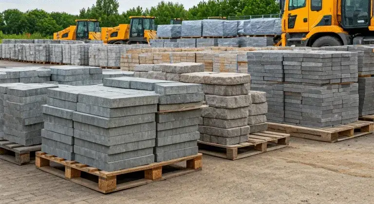 Zdjęcie Ile waży paleta kostki brukowej? Zaskakujące różnice w wadze!