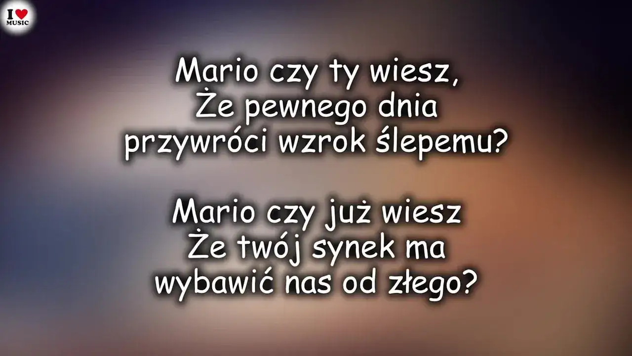 Zdjęcie Tekst piosenki Mario, czy ty wiesz? Odkryj głębię przesłania