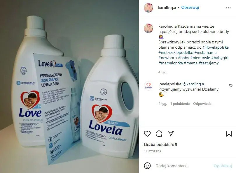 Zdjęcie Odplamiacz Lovela gdzie kupić - najlepsze miejsca i ceny w Polsce