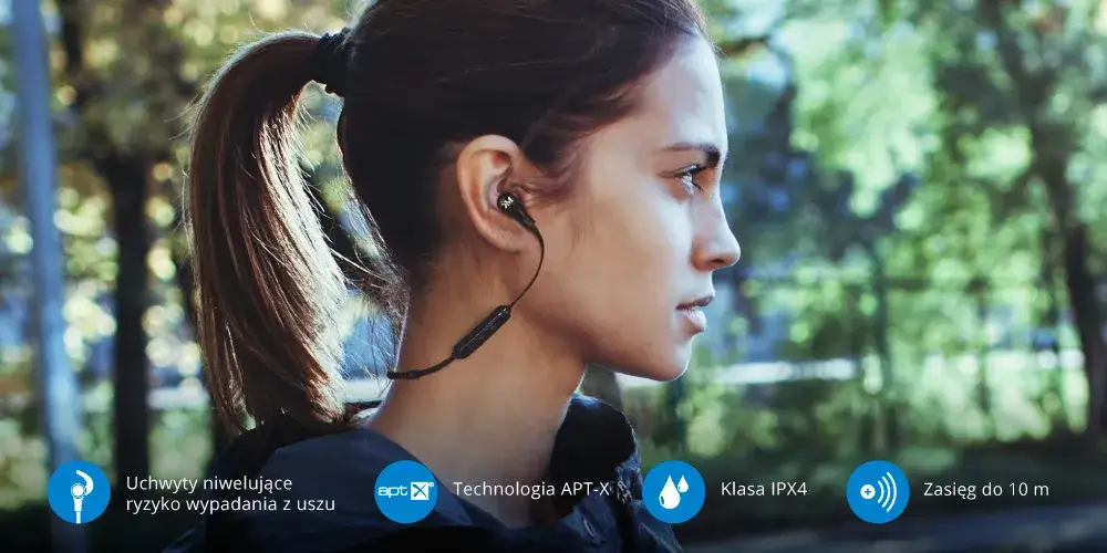 Zdjęcie Słuchawki do biegania które nie wypadają z uszu – komfort i stabilność na każdym treningu