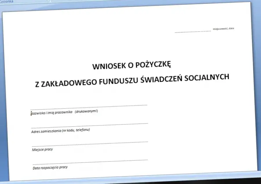 Zdjęcie Jak napisać podanie o pożyczkę w zakładzie pracy - krok po kroku