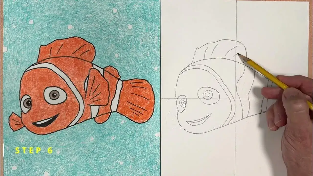 Zdjęcie Jak narysować rybkę Nemo w prosty sposób – krok po kroku dla każdego