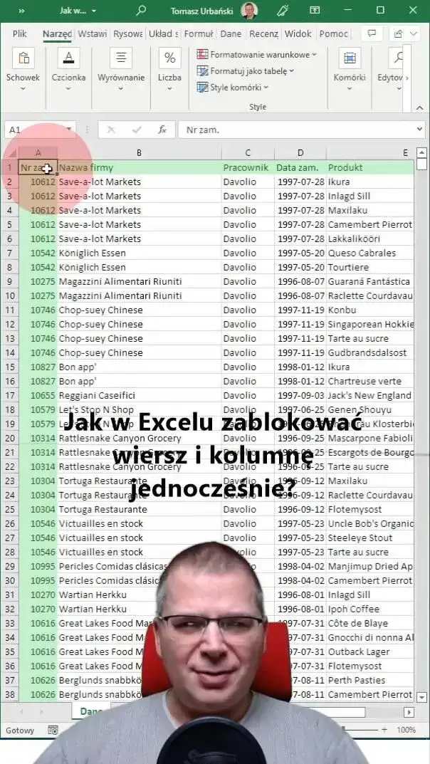 Zdjęcie Jak zablokować kolumnę w Excelu: 3 proste metody + porady