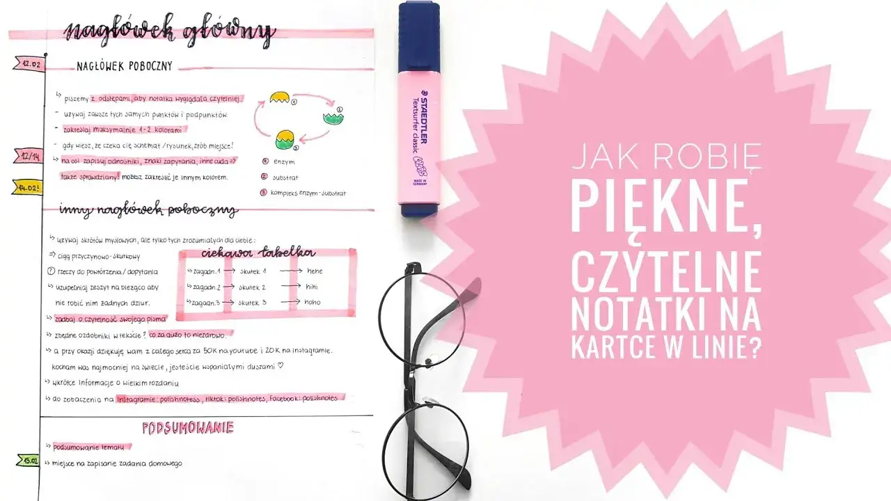 Zdjęcie Jak pisać w zeszycie w kratkę, aby notatki były czytelne i estetyczne