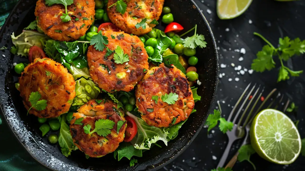 Zdjęcie Kotlety z zielonego groszku: Najlepsza pyszna wegetariańska propozycja