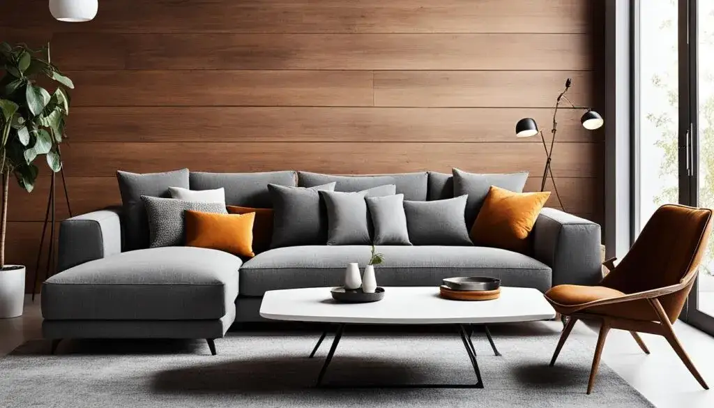 Zdjęcie Czy szara kanapa pasuje do brązowych mebli? Poznaj harmonię kolorów w aranżacji