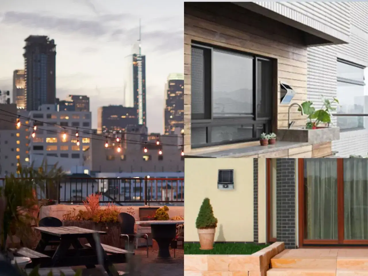 Zdjęcie Tanie i proste sposoby oświetlenia tarasu bez podłączania prądu