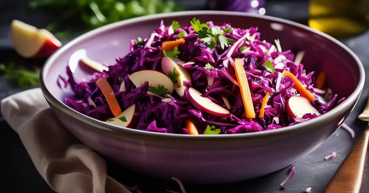 Zdjęcie Sałatka z czerwonej kapusty jak w restauracji – smak, który zachwyca