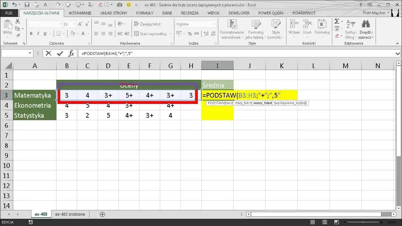 Zdjęcie Jak wyliczyć średnią w Excelu – proste sposoby na szybkie obliczenia