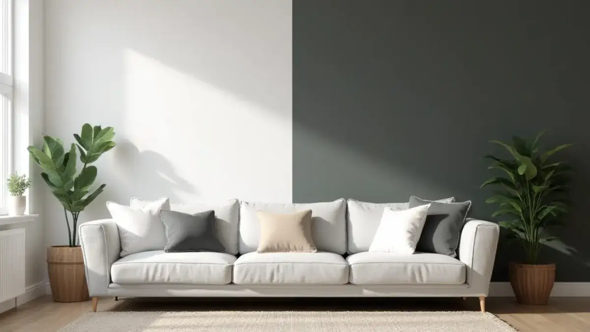 Zdjęcie Białe meble i szara kanapa: Jaki kolor ścian wybrać? Poradnik