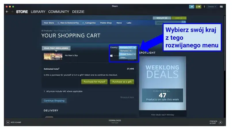 Zdjęcie Jak zmienić region na Steam i uniknąć problemów z kontem