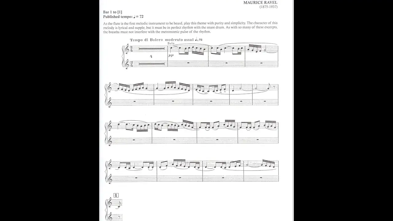 Zdjęcie Bolero Ravel partytura - Znajdź idealne nuty dla siebie