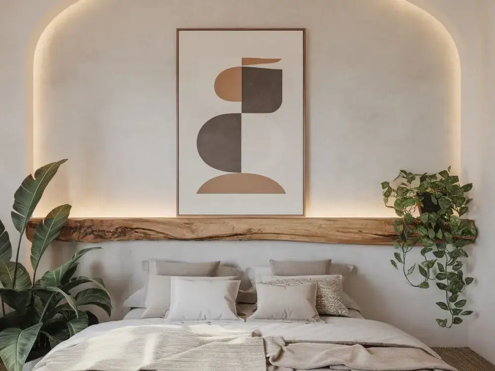 Zdjęcie Co powiesić nad łóżkiem w sypialni, aby przyciągało miłość?