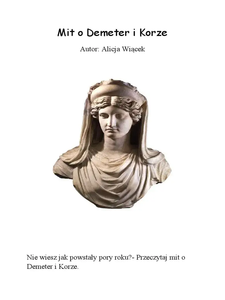 Zdjęcie Mit o Demeter i Korze wyjaśnia, jak strach przed utratą zmienia pory roku