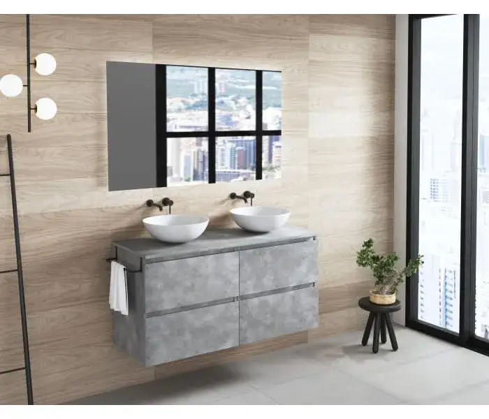 Zdjęcie Ba&ntilde;os gris y madera: el secreto para un dise&ntilde;o moderno y acogedor