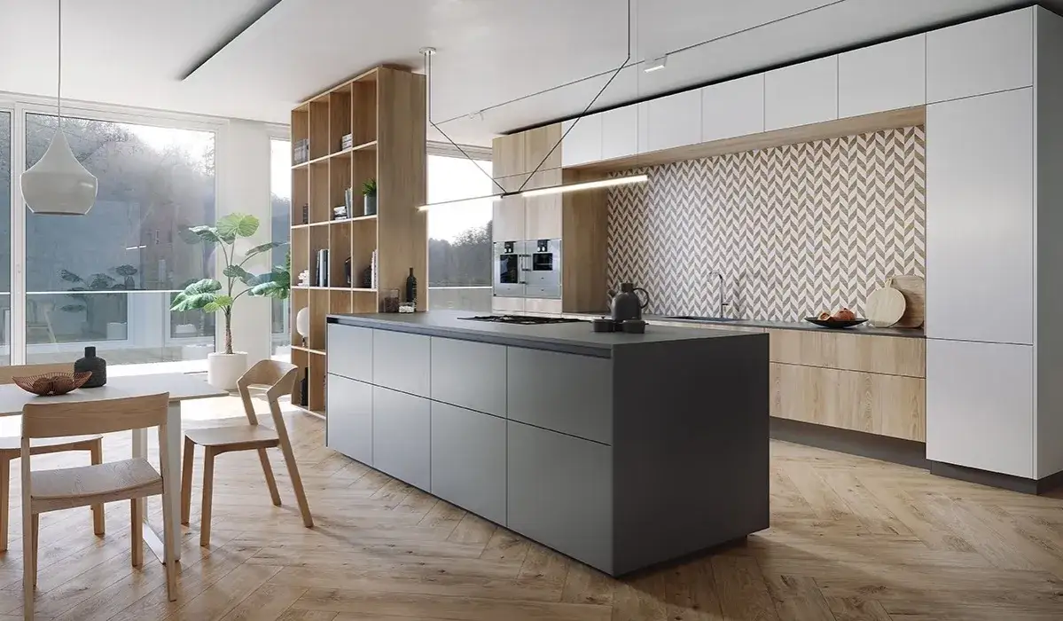 Zdjęcie Co na ścianę w kuchni przy stole i krzesłach – praktyczne pomysły