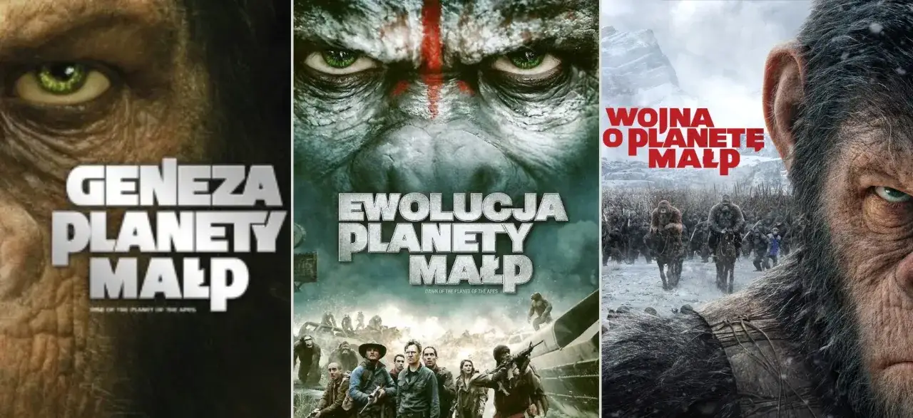 Zdjęcie Kompletna lista wszystkich części Planety Małp w kolejności chronologicznej