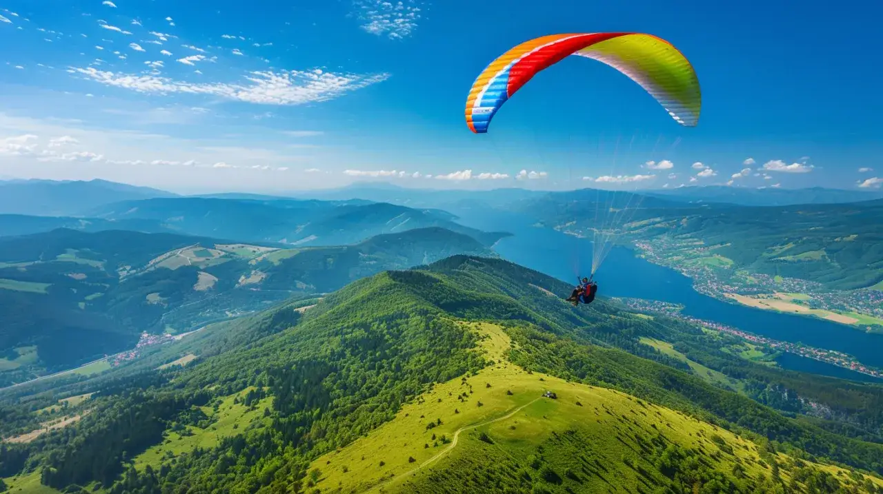 Zdjęcie Latanie na paralotni z Góry Żar: Czy to bezpieczne dla amatorów?